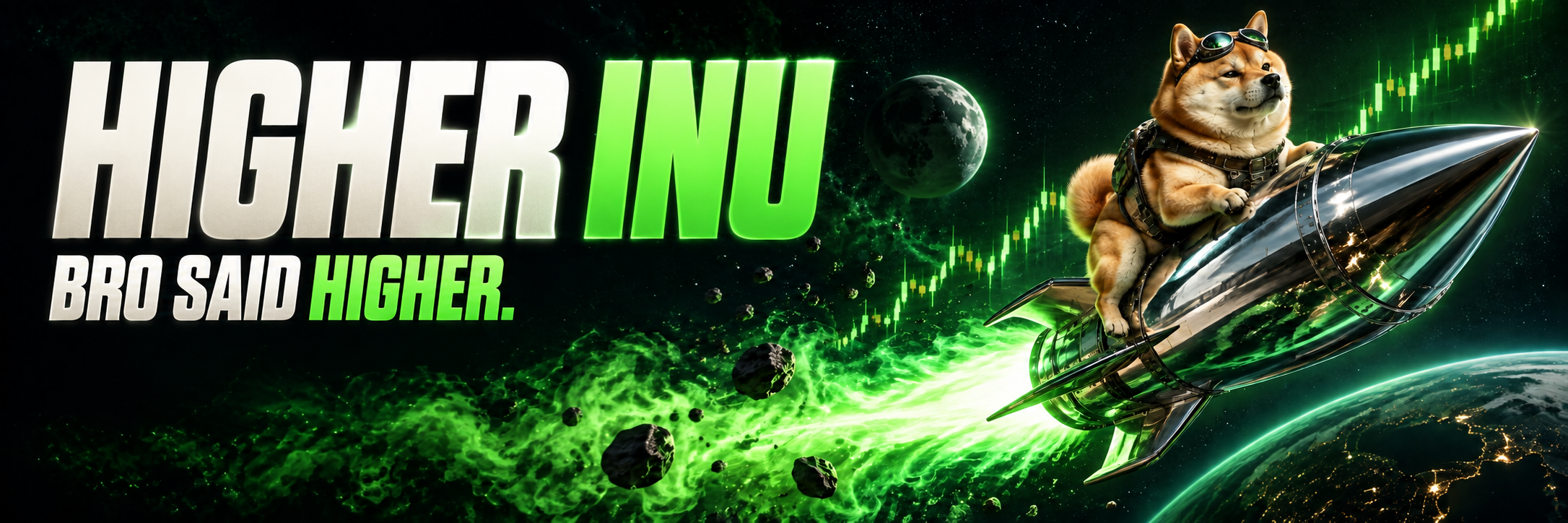 Higher Inu branded X banner